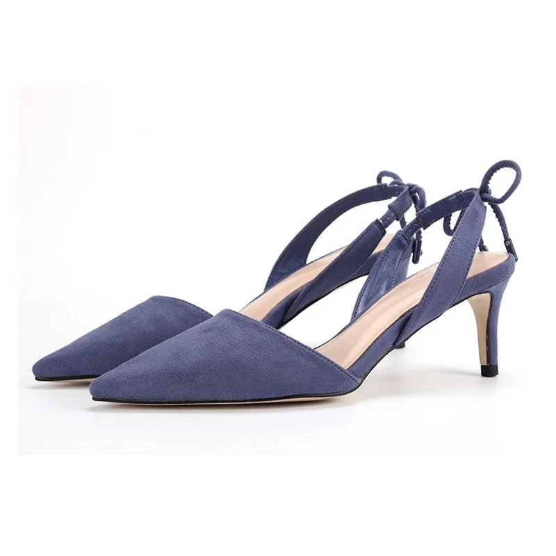 

New Fashion Elegant Butterfly knot High Heels Women's Pointed Toe Slip on Stilettos Party Wedding Office Pumps Shoes