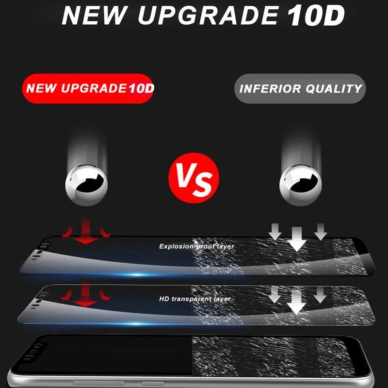 ESVNE 10D защитное стекло с полным покрытием для iPhone 5S 5 SE защита экрана закаленное