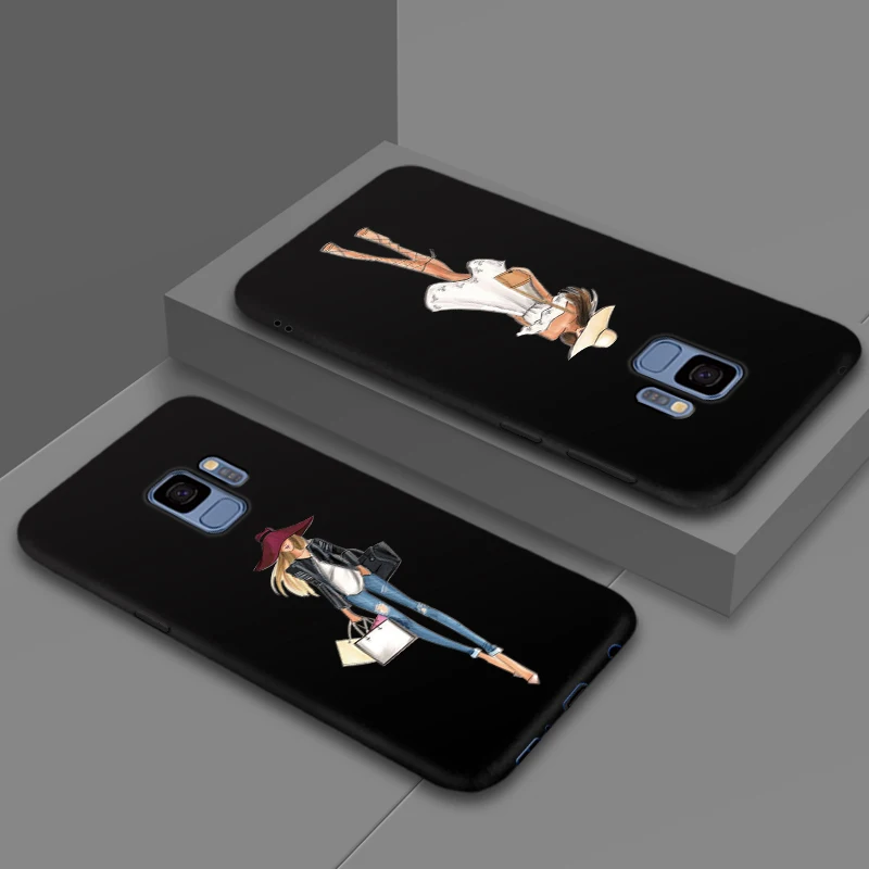 JURCHEN цветочный женский чехол для телефона Samsung Galaxy S9 S8 Plus S6 S7 Edge задняя
