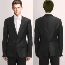 Новые черные тонкие смокинги для жениха подходят для жениха/Мужские костюмы Повседневный Лучший мужской костюм западный свадебный стиль мужские костюмы