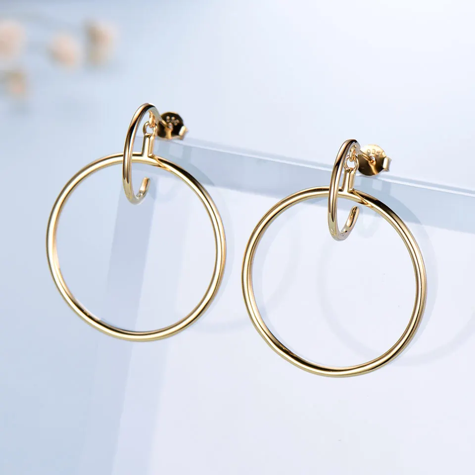 Женские серьги кольца из серебра 925 пробы|earrings for|earring for weddingearrings women |