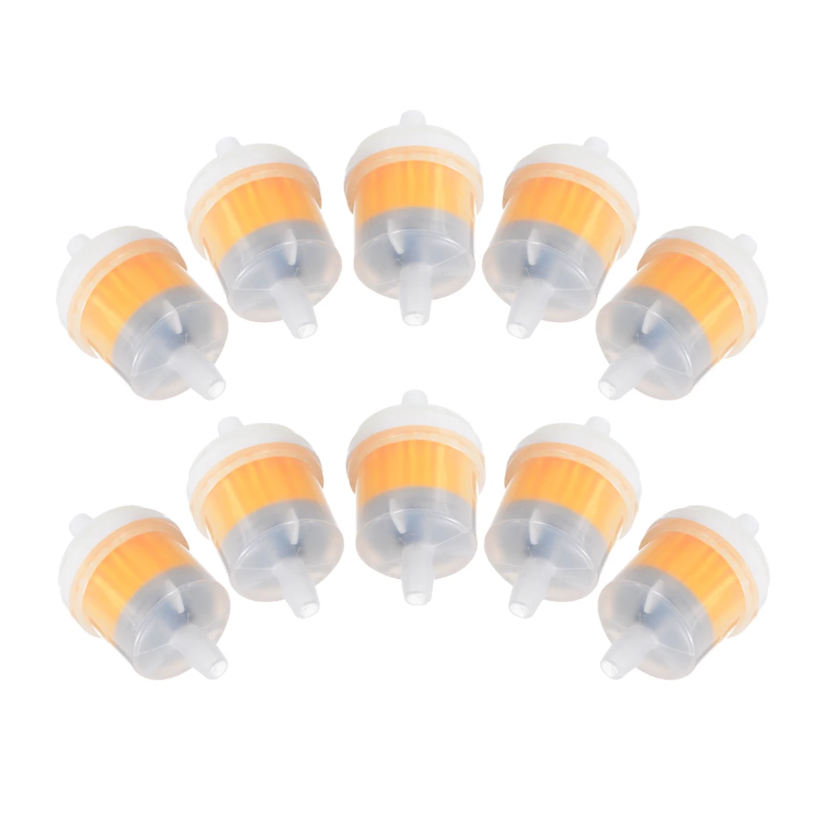 Mayitr 10pcs 1/4" 6-7mm Petrol Gasoline Liquid Gas Fuel Filter Hose Lines For Motorcycle Moto Accessories