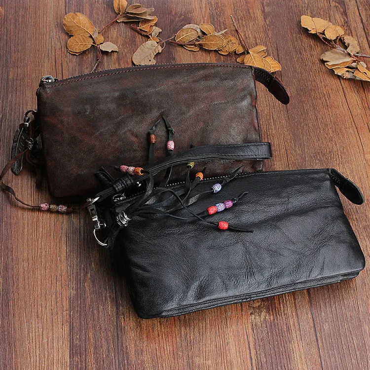 leather designer wallet