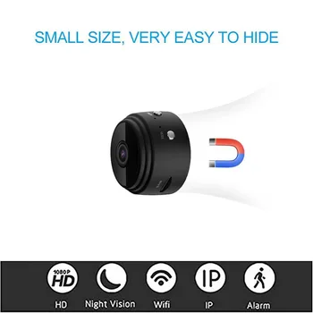 

New A9 Full HD 1080P Wireless Mini Wifi Camera Infrared Night Vision Micro IP P2P Mini Camera Motion Detection DV DVR Camera