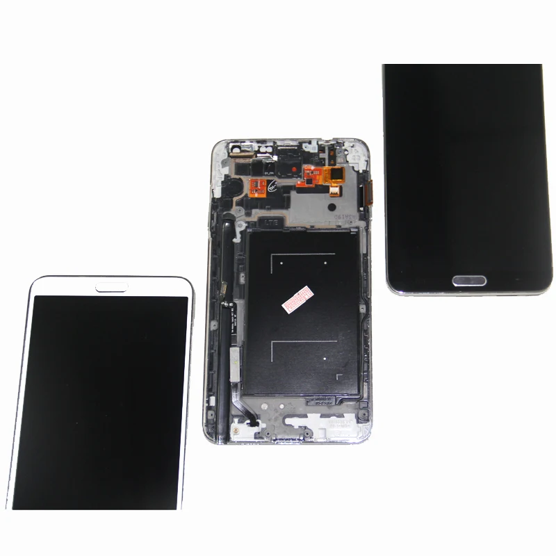 Cena 5.7 AMOLED TFT LCD do samsunga Galaxy Note 3 III SM N9005 SM N900 wyświetlacz LCD montaż digitizera ekranu dotykowego TFT z ramką