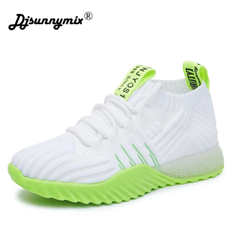

Women Shoes 2019 Women Sneakers Super Light Flyknit Vulcanized Shoes For Basket Femme White Sneakers Fashion Casual Shoes