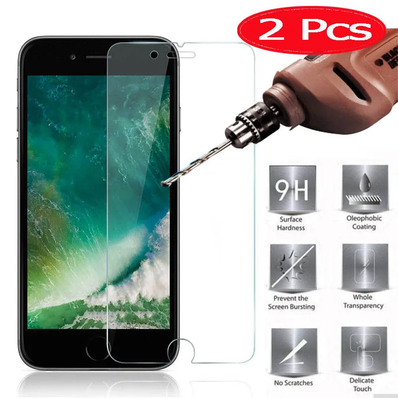 

2Pcs MRGO Tempered Glass for iPhone 7 on Screen Protector Phone Film protective for Apple 7 iPhone 7 Plus on Glass Tempered