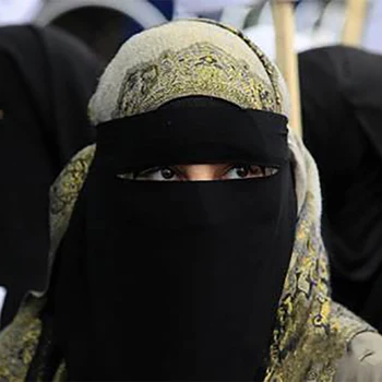 

FBLUS CLURS One Layer Chiffon Niqab, Muslim Hijab Scarf Face Mask Wholesale