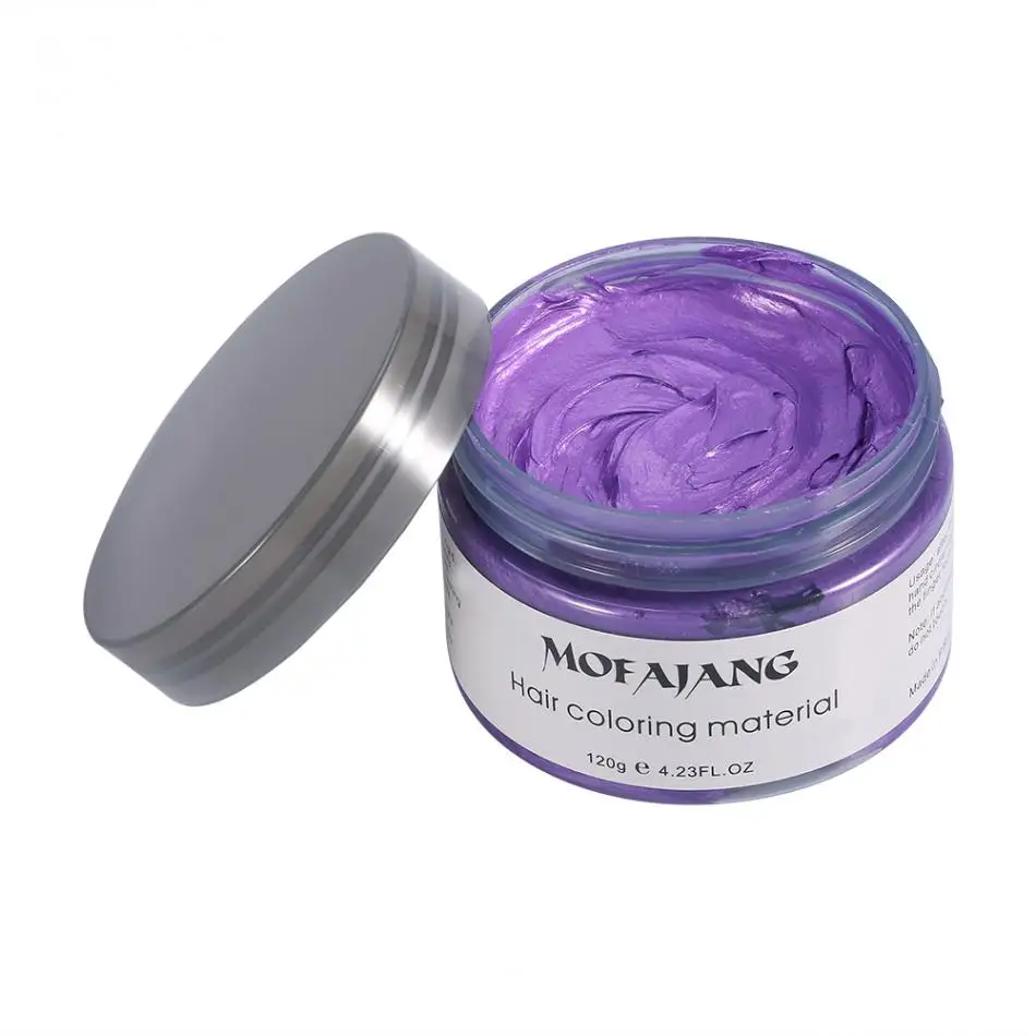 MOFAJANG One time DIY Color Hair Wax 7 Colors Temporary Hair Dye Cream