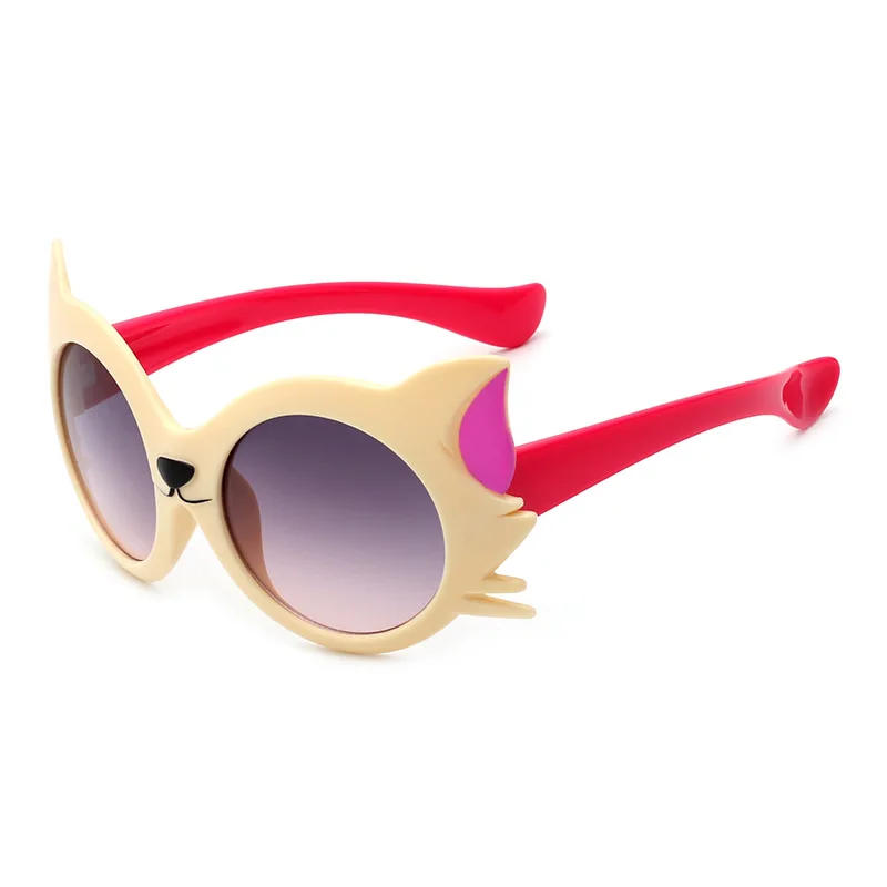 Новые для мальчиков и девочек 8 цветов Кот Anti UV400 очки одежда для малышей солнцезащитные очки - Цвет: 3