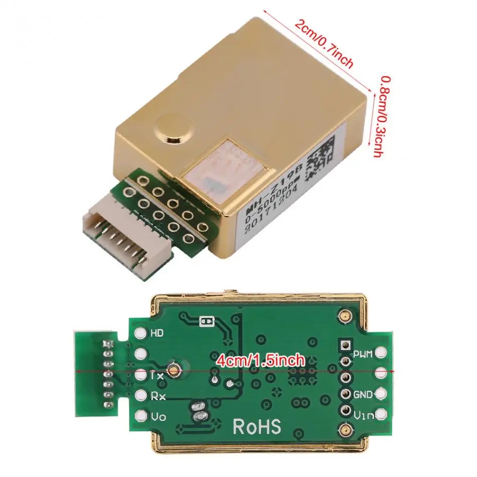 1 шт. MH-Z19 инфракрасный CO2 Датчик для углекислого газа внутренний монитор качества воздуха отличный линейный выход