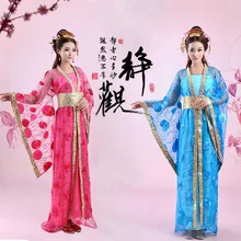 Костюм китайской принцессы, наряд для женщин Hanfu, трейлинг, одежда леди Тан «наложница императора», вышитая одежда для сценического шоу 8
