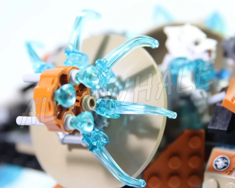 Pаспродажа 414 шт Sir Fangars саблезуб ходунки ледяной Тигр 10293 фигурки строительные блоки фильм детские игрушки совместимы с LegoING