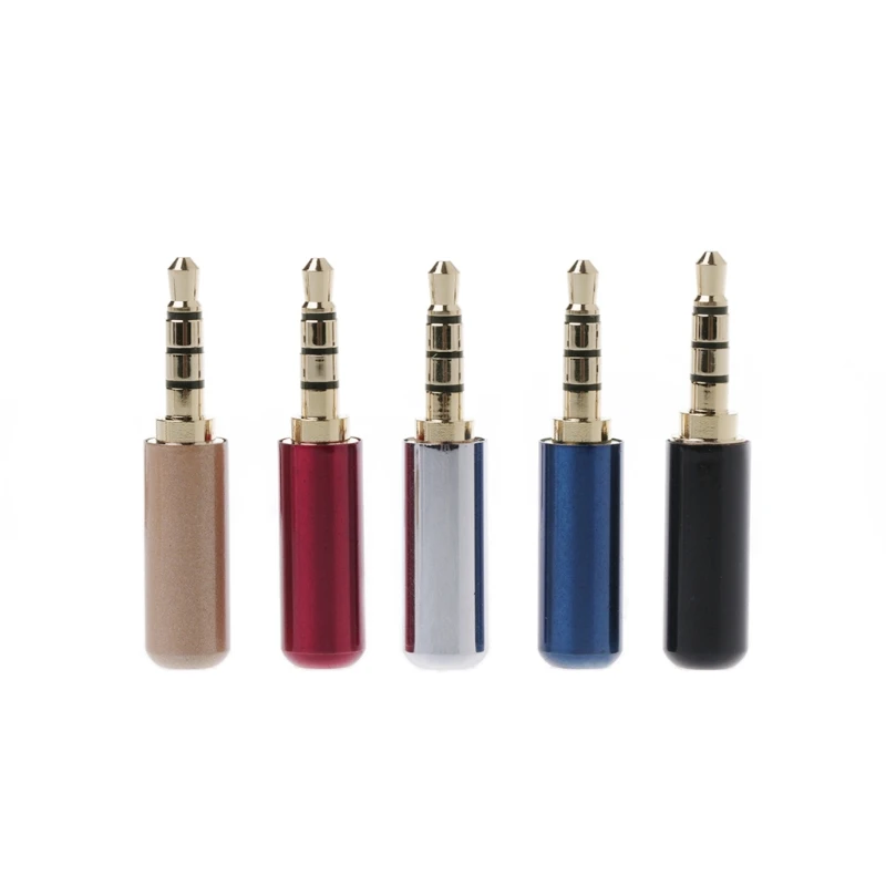 Pólo de Cobre Banhado a Ouro Conector de Solda Tomada de Áudio Pces Macho Estéreo 10 4 3.5mm 10 Cheap Conectores