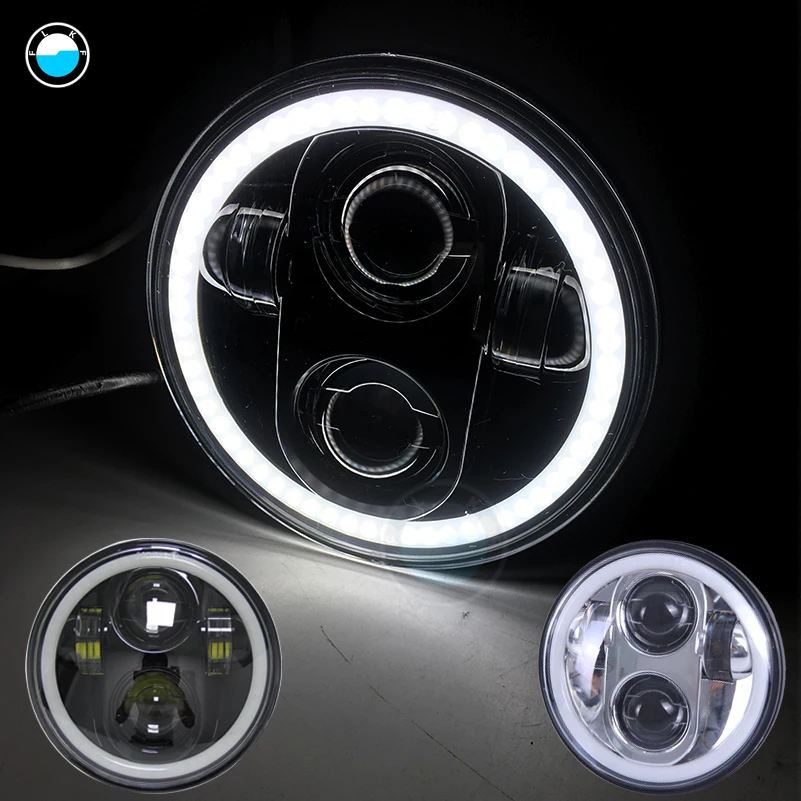 

5.75 inch Daymaker motorcycle headlights Angel eyes for Harley Davidson 5 3/4'' LED halo headlight For Sportster Iron 883.