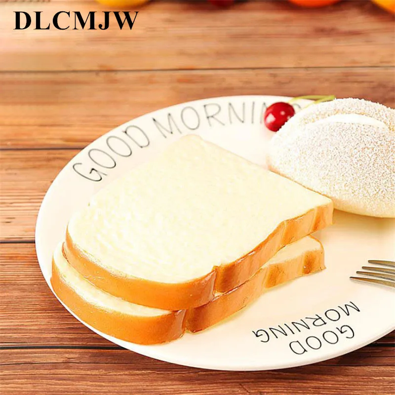 

Artificial food squishy Bread Simulation Model Slice Soft Bread Fake Cake Bakery Photography props Decor Slice Soft Bread