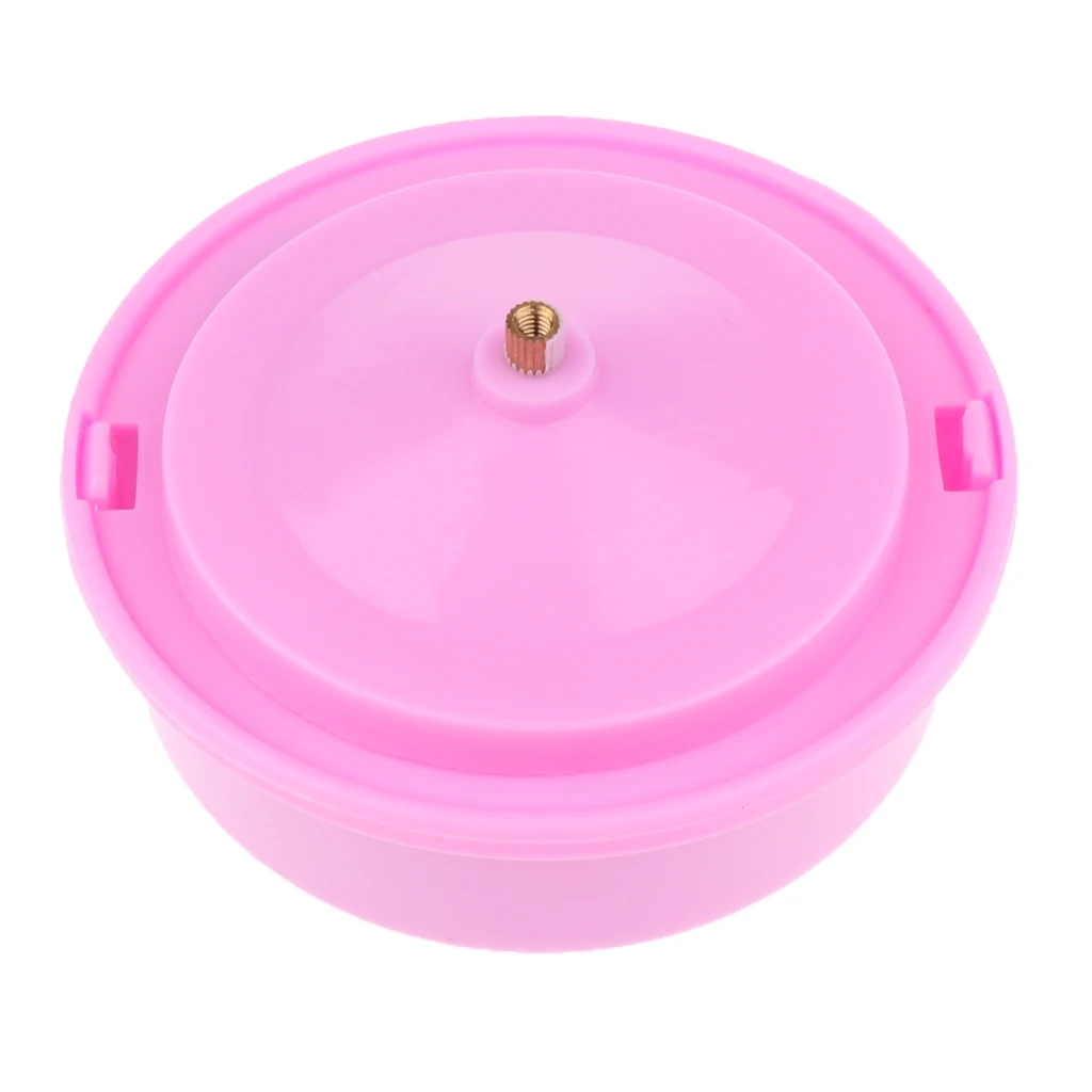 Pink Plastic DIY Round Rotating Music Box Base Wedding Xmas Birthday Gifts