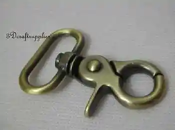 

Lobster Clasps Clips Claw purse hooks Swivel snap hook anti bronze 38mm 6pcs J21