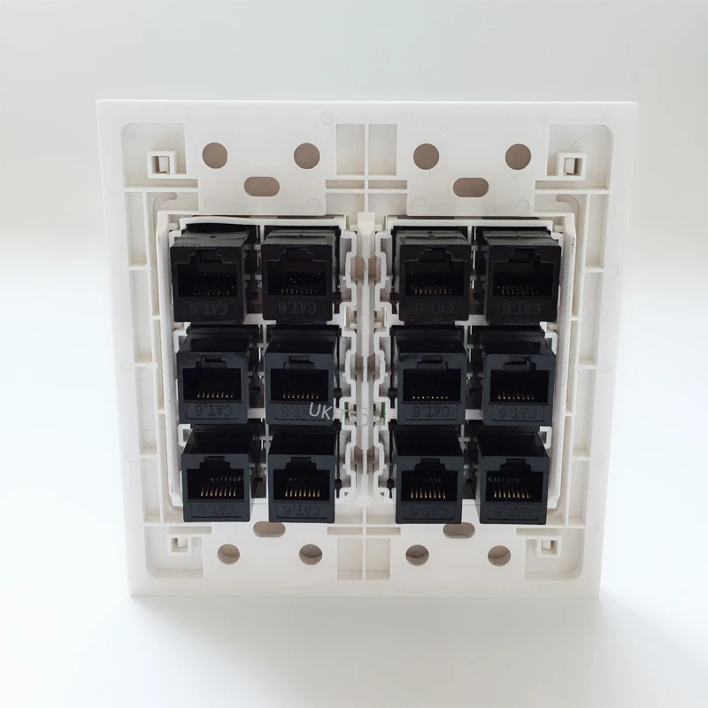 120x120mm 12 ports female to female CAT6 RJ45 Panel pic 5