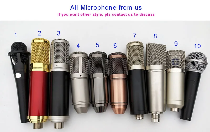 Copperize prata ouro grande diafragma condensador mic