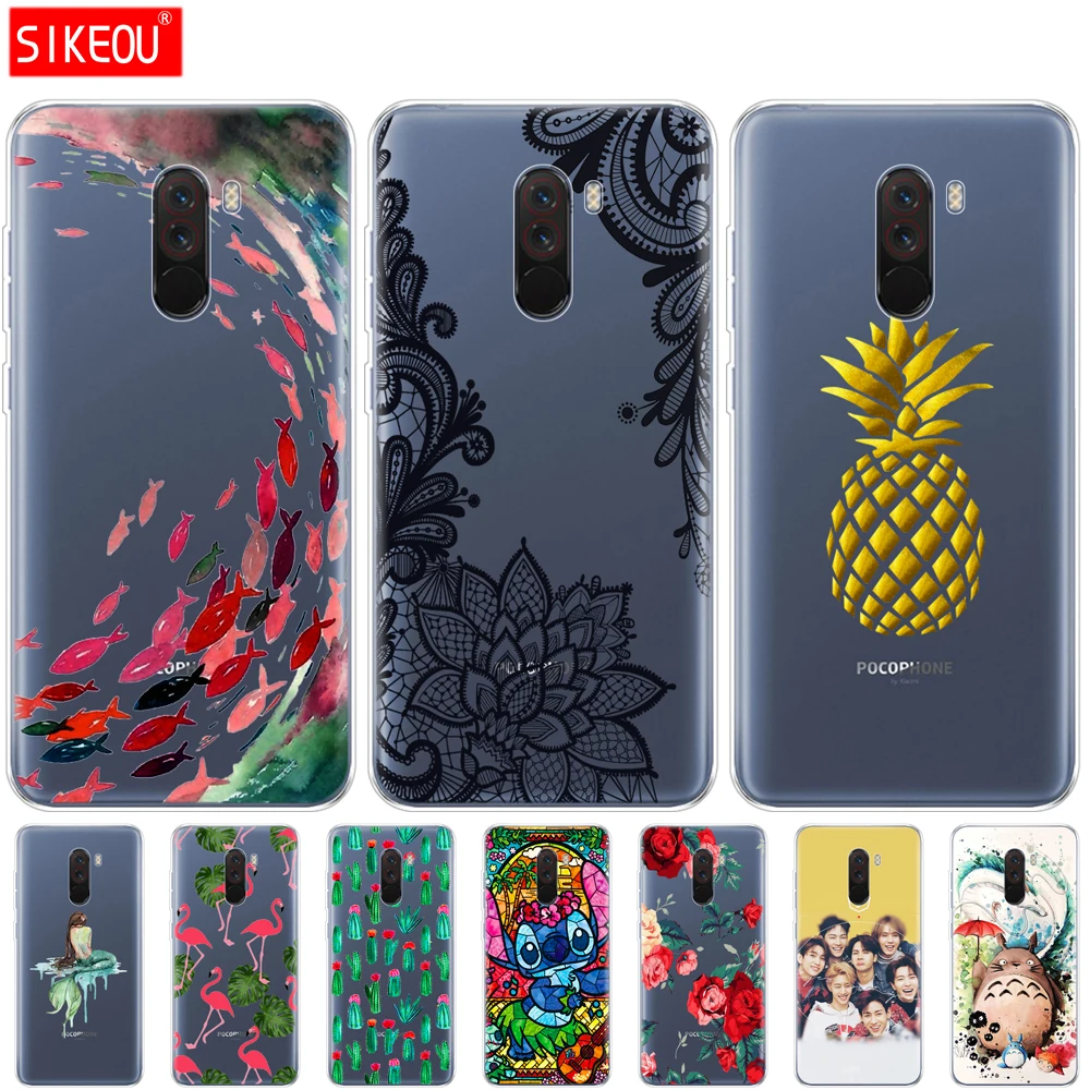 

silicone case For Xiaomi Pocophone F1 Case Xiaomi Poco F1 phone Case Soft TPU cover For Xiaomi Pocophone F1 Global F1 protective