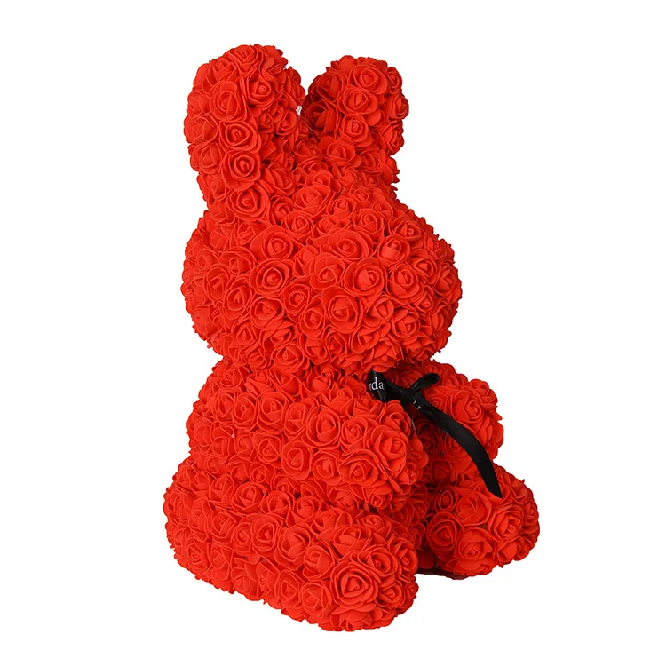 

Artificial Flowers Foam Rose Rabbit Valentines Day Gift Wedding Decoration