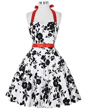 Summer Dresses 2016 Grace Karin Swing Retro 50s Tunic Vestidos Robe Short Cotton 50s Rockabilly Dress 1950s Style Plus Size