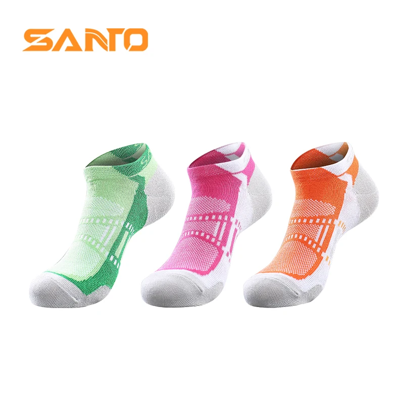 3 пары Санто уличные беговые носки для марафона, спортивные носки для тренировок, носки для бега