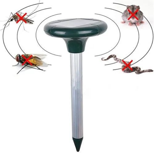 

Solar Power Ultrasonic Gopher Mole Snake Mouse Pest Repeller Control Garden Yard Free Shipping