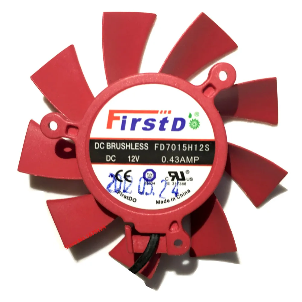 65mm DC 12V 0.43AMP 2 Wire Graphics Card Fan Computer Cooler Fans For ASUS HD5770 HD 5770 Video Card cooling