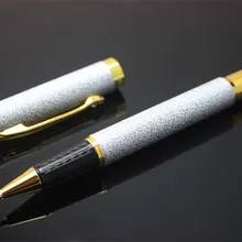 Металлическая шариковая ручка роскошный бриллиант ручка шариковая ручка dika wen гель черные чернила для ручки средней заправки подарочные ручки школьные ручки criativa канцелярские принадлежности