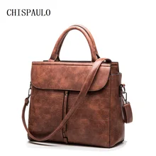 Chispaulo nuevo 2017 primera marca de lujo de las mujeres bolsos de cuero genuino mujeres de la manera bolsos de hombro señora bolsa femininas x68