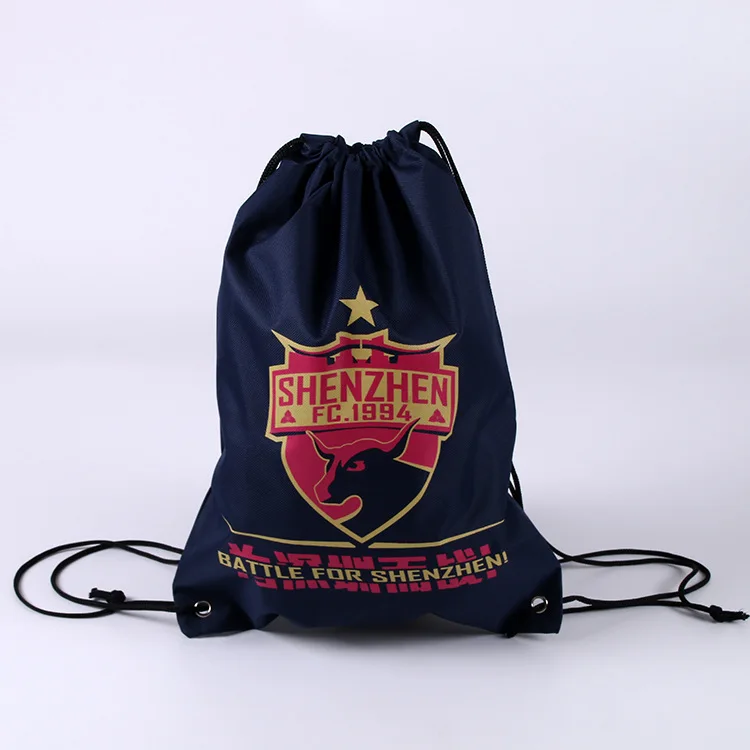 

Wholesale Custom Drawstring Gift Bag Sports Gym Logo Promotional Drawstring Backpack bag