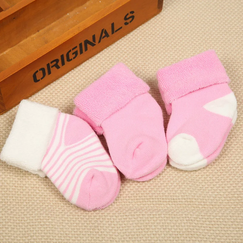 

Wholesale 3 pairs infant Short Socks Fashion New Design Brief Autumn Winter Thermal meias Baby Boys Girls Pure Cotton calcetines