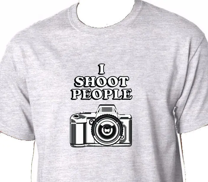 Мужская футболка с надписью I Shoot People 35 мм ретро-футболка для фотосъемки 2019 |