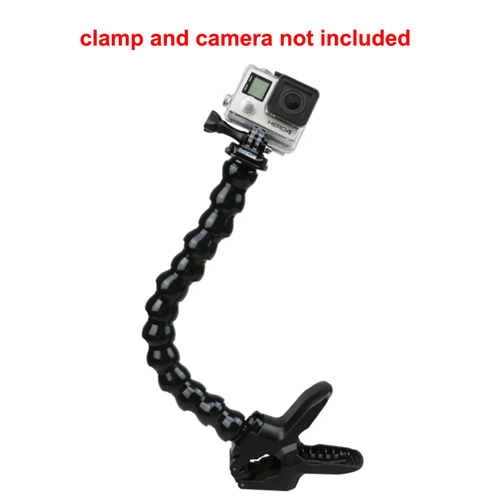 

Adjustable Jaws Flex Mount Adjustable Bent Goose Neck for Gopro1/2/3/3+/4/5 for SJ 4000/5000/6000
