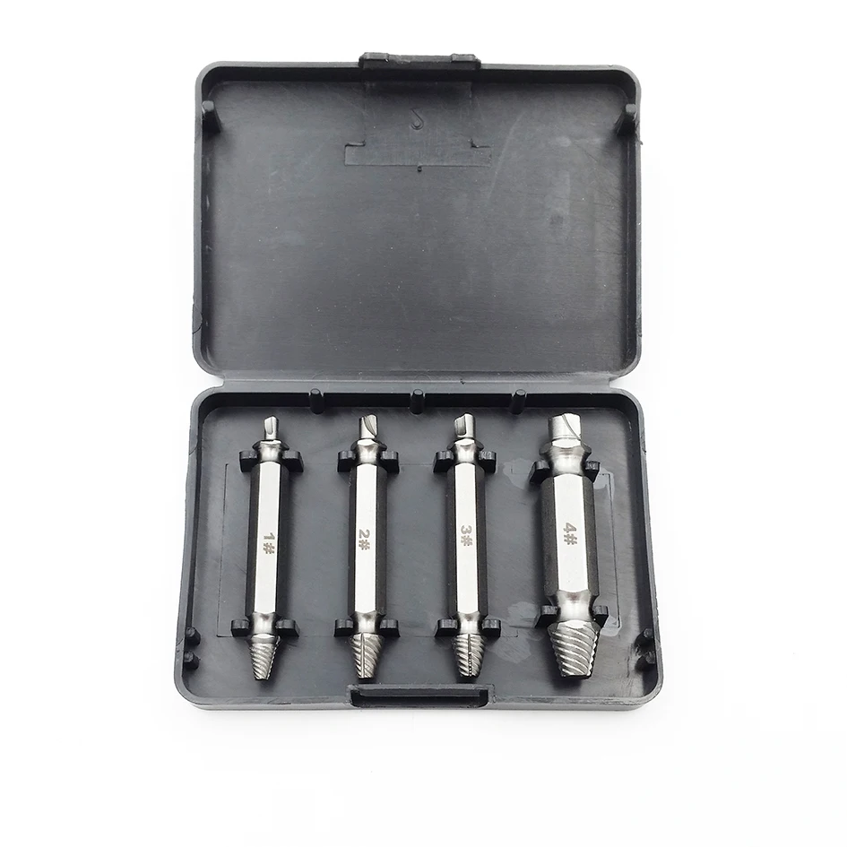 

4 in 1 SpeedOut Damaged Screw Extractor & Bolt Extractor Set Broken Stud Spanner for Wood Screws 50sets/lot