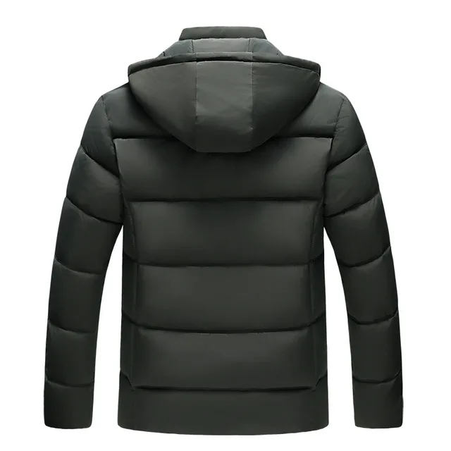 Parka Men Coats 2022 Winter Jacket Men Thicken Hooded Waterproof Outwear Warm Coat Fathers' Clothing Casual Men's Overcoat 5