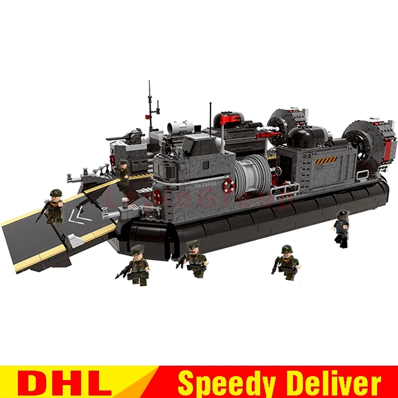 

XINGBAO 06019 Genuine Military Series The Amphibious Transport Ship Set Building Bricks Blocks Legoly Toys As Christmas Gifts