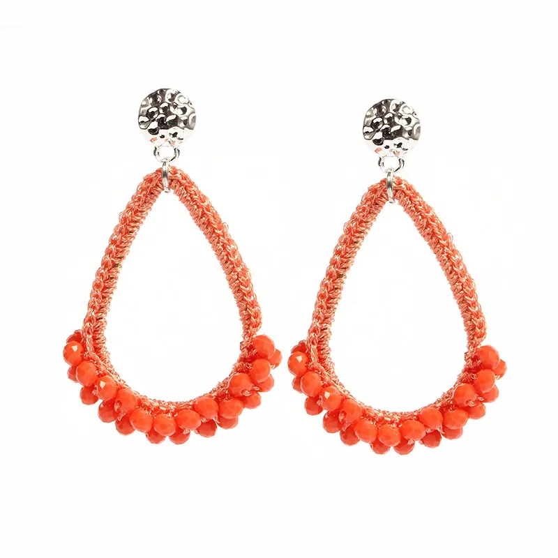 4 Earrings Coral red