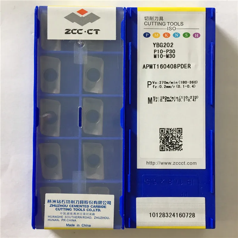 APMT160408PDER YBG202 Original ZCC carbide insert LATHE TOOL 10pcs/lot