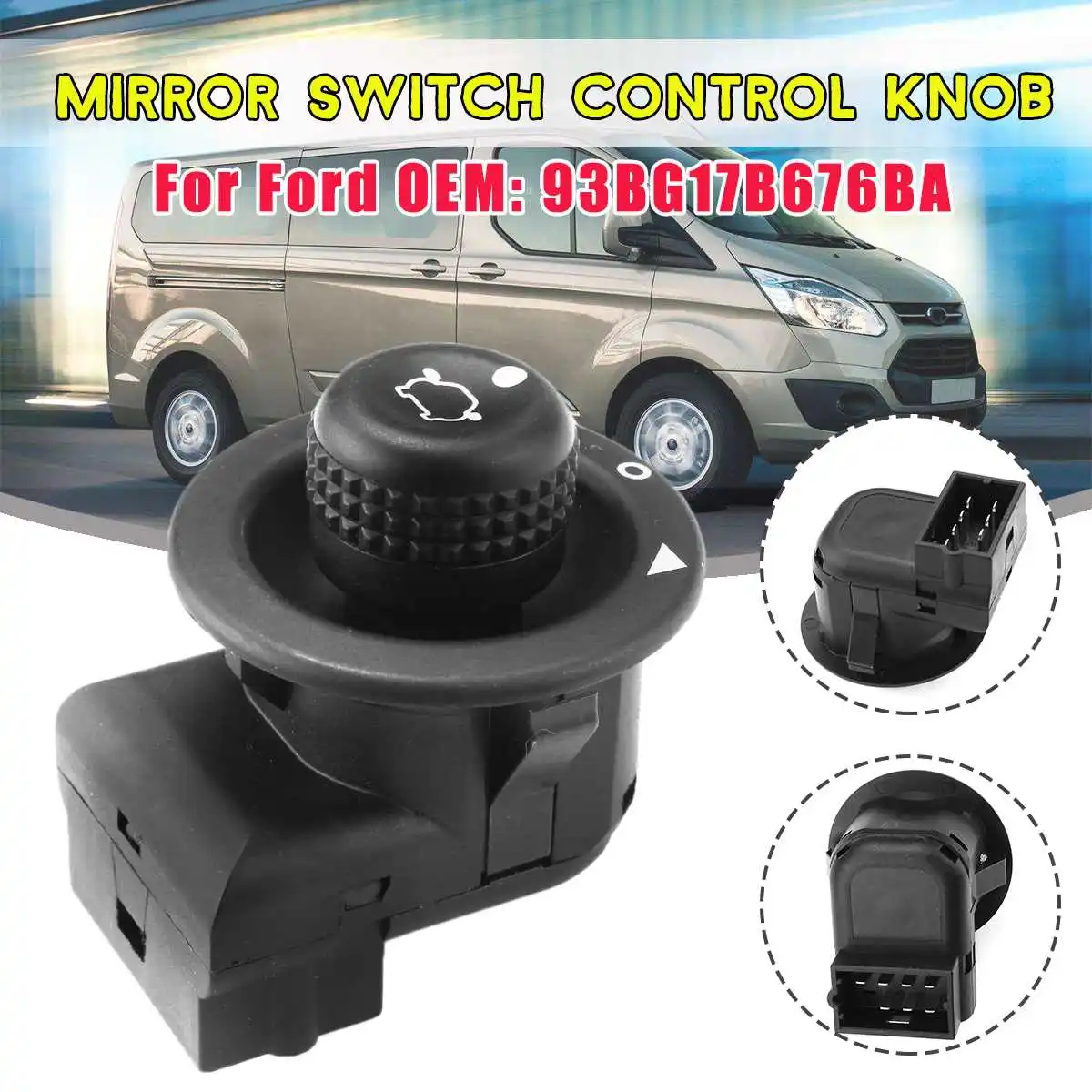

Car Rearview Mirror Switch Knob for Ford for Mondeo 1995-2006 93BG17B676BA Mirror Control Switch Knob for Focus