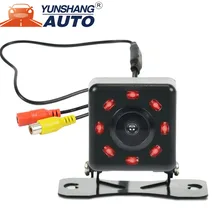

Car Rear View Camera On License Plate 170 Degree Wide Angle Reverse Backup Camera with 8 IR LED Night Vision Parking Assistance