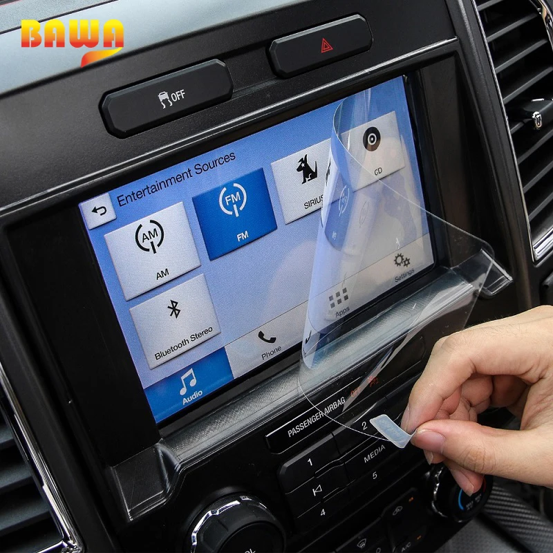 

HANGUP NanoFilm Car Interior Auto Navigation Screen Protector Decoration Stickers For Ford F150 2015 Up Car Styling