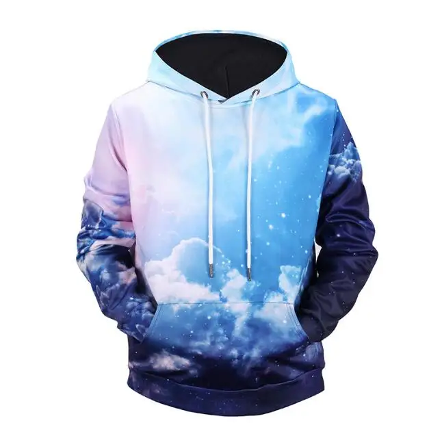 

Men Cotton 3D Printed Sky Casual On Hot Sales Male Sweatshirts For Spring