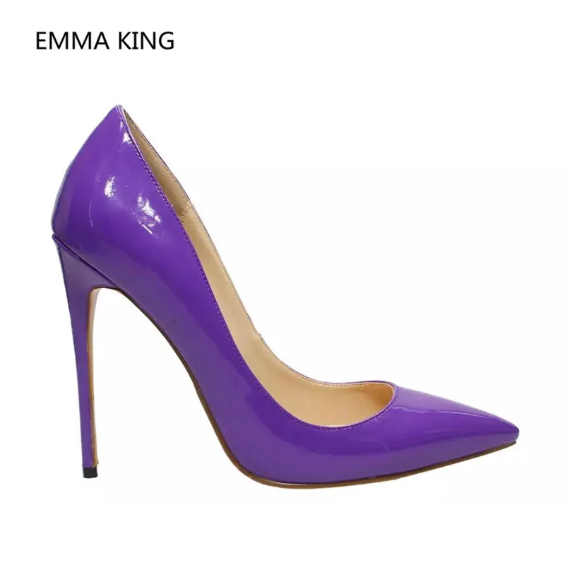 patent purple heels