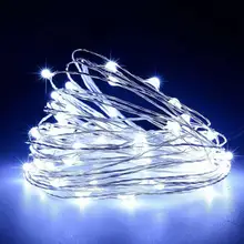 10M 100Led Colorful Manual Copper String Light USB Interface Wiring Christmas Festival Wedding Party Garland Decoration