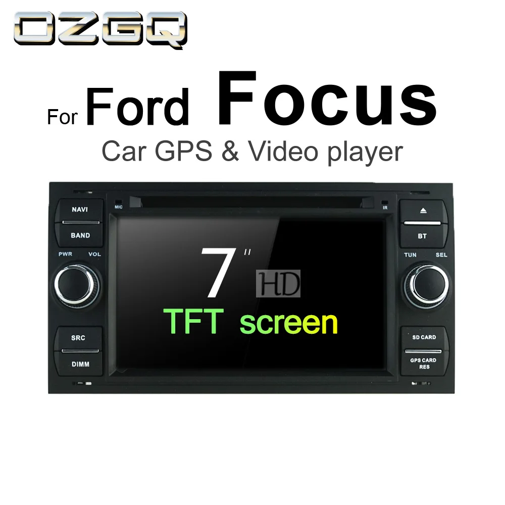 

OZGQ Android 7.1 Car DVD Player For Ford Focus 2004-2011 Screen Auto GPS Navigation Bluetooth Radio TV Audio Video Music Stereo