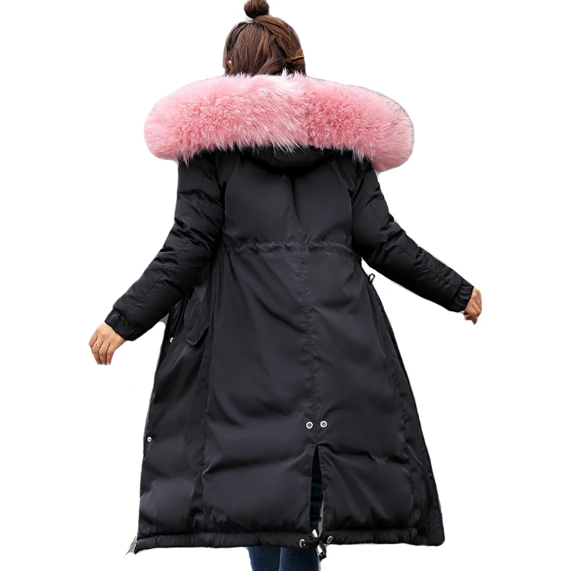

New Arrival Fashion Womens Winter Jacket 2019 High Quality Ladies Coat Long Parka Hooded With Fur Warm Outwear Parkas Womens