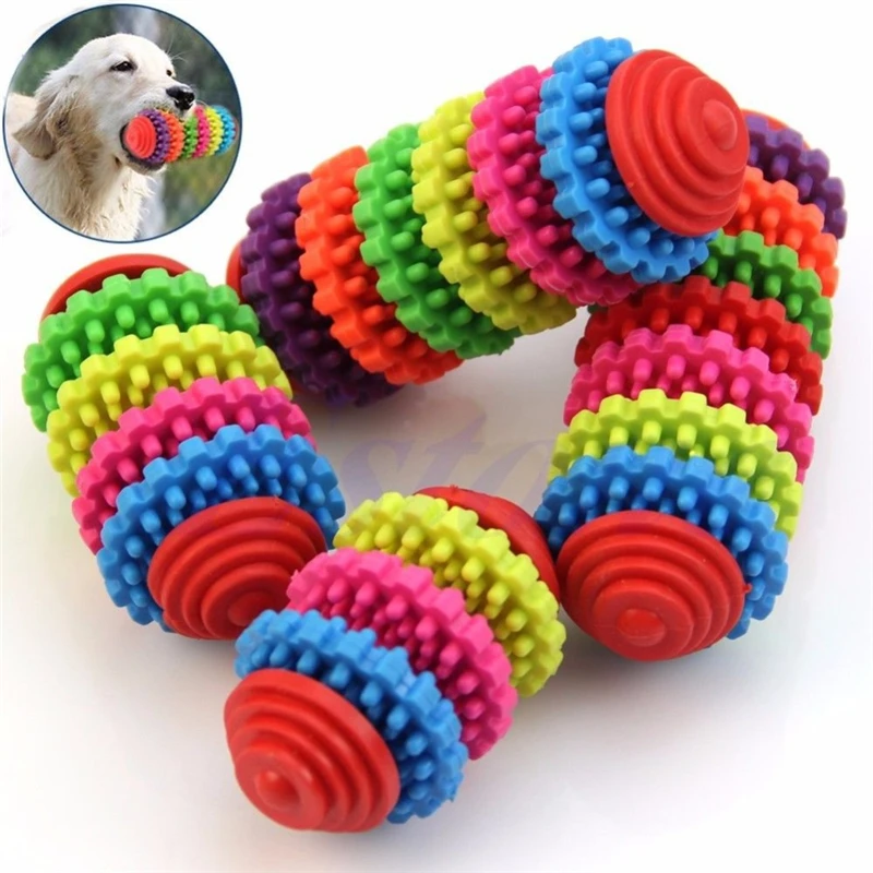 Funny Dog Cat Pet Chew Toys Rubber Pet Dog Puppy Dental Teething